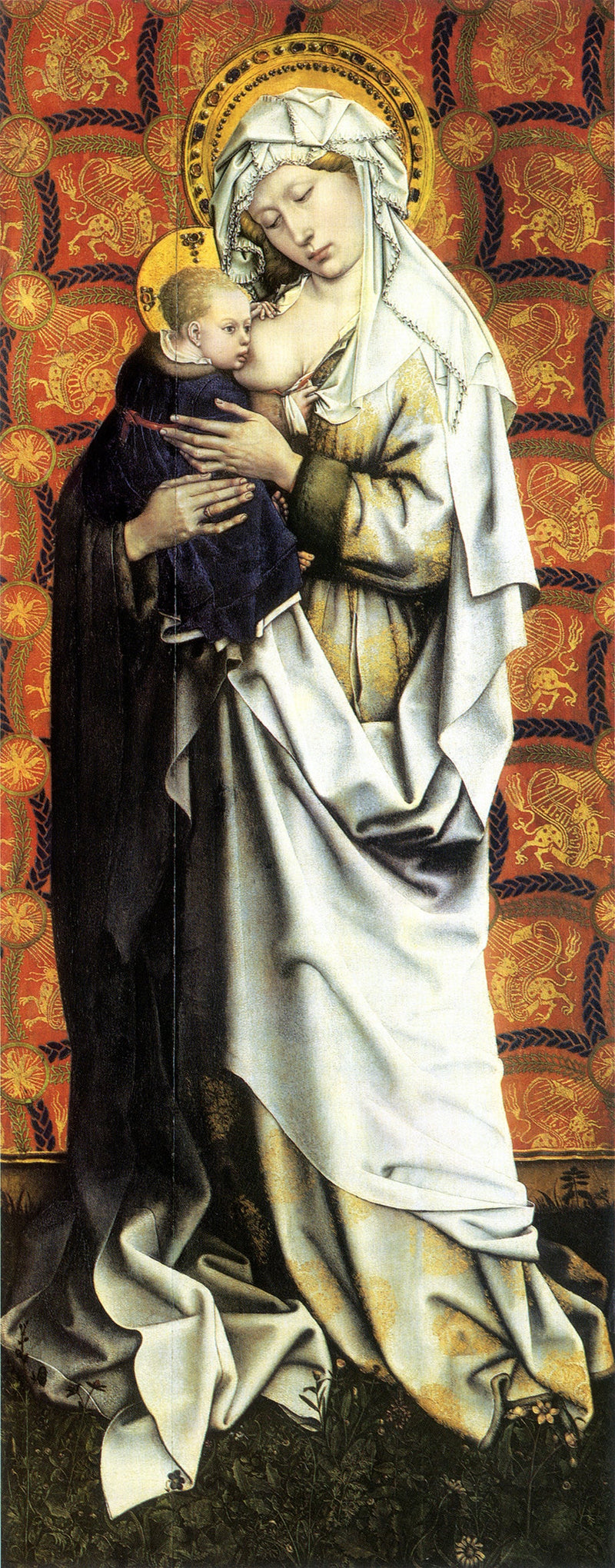 Flémalle Panelleri: Ayakta Meryem Ana - Robert Campin
