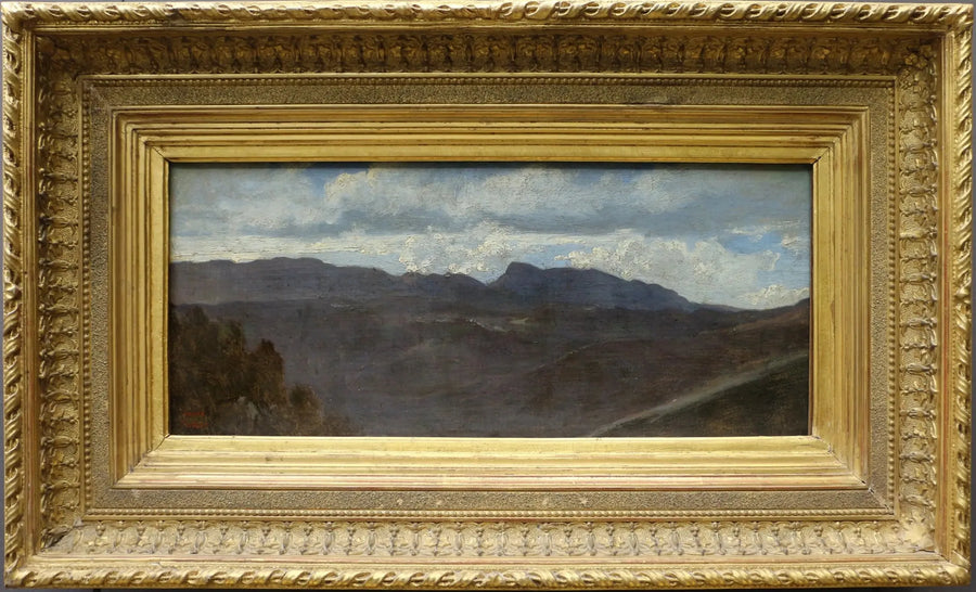 Roma Kampanyası Panorama. Olevano'dan Görülen Prenestini Dağları - Jean-Baptiste Camille Corot