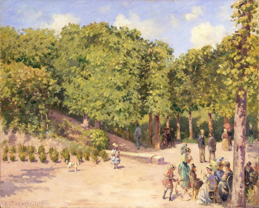 Pontoise'deki Şehir Parkı - Camille Pissarro