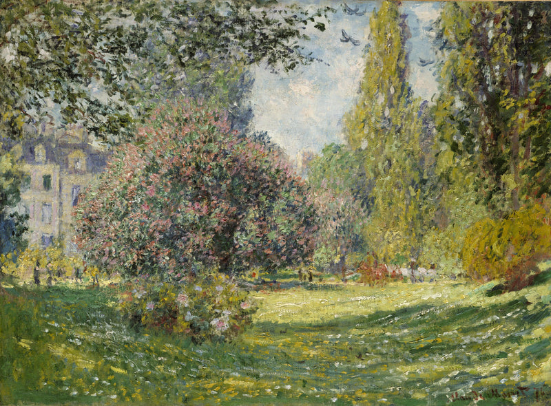 Manzara: Monceau Park W398 - Claude Monet