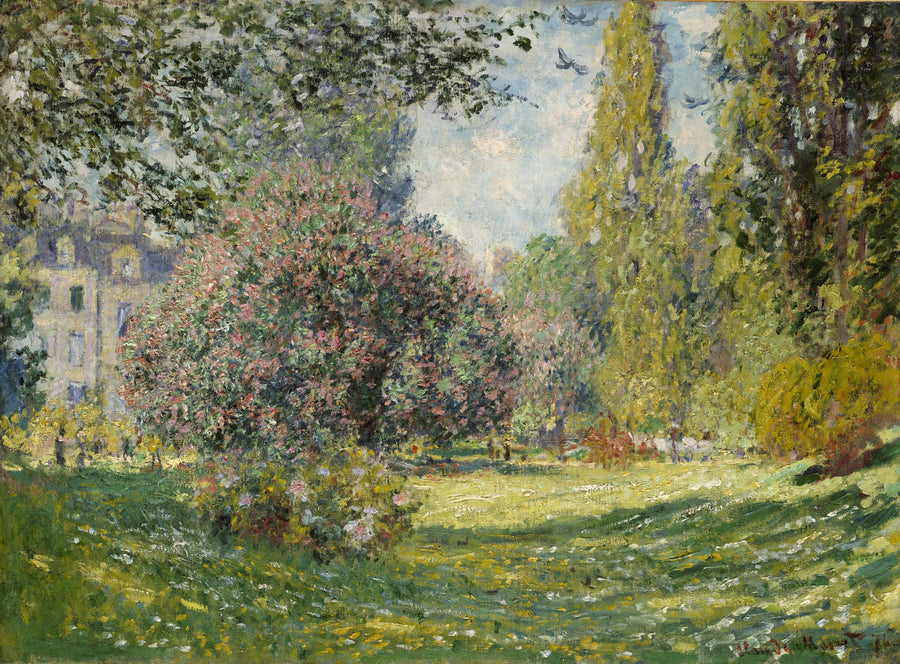 Manzara: Monceau Park W398 - Claude Monet