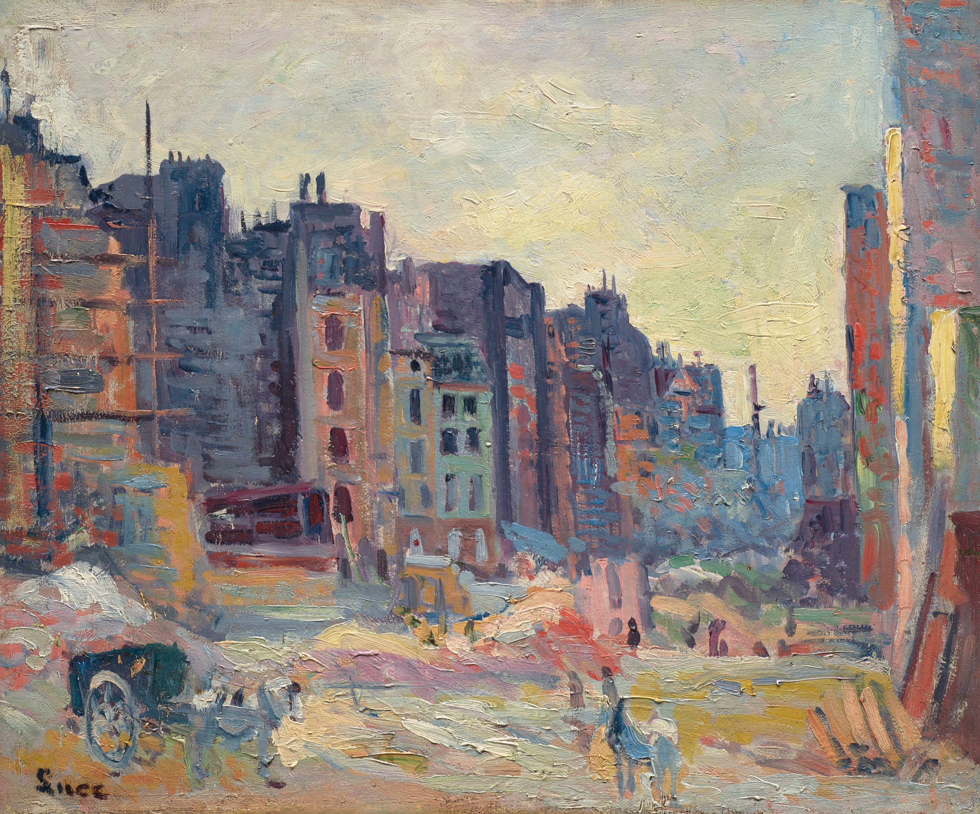 Paris, Le percement de la rue Réaumur - Maximilien Luce