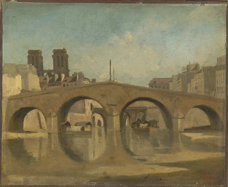 Paris, Eski Saint-Michel Köprüsü - Jean-Baptiste Camille Corot