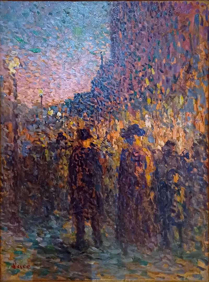 Paris, caddeler, gece - Maximilien Luce