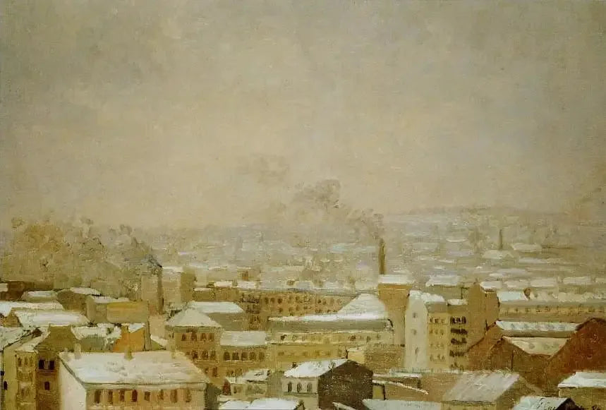 Kar Altında Paris - Gustave Caillebotte