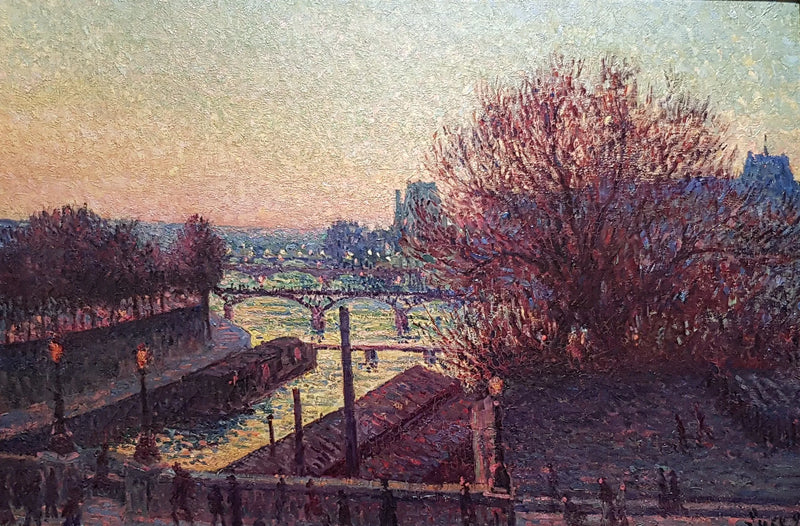Paris, Seine Manzarası, Gece - Maximilien Luce