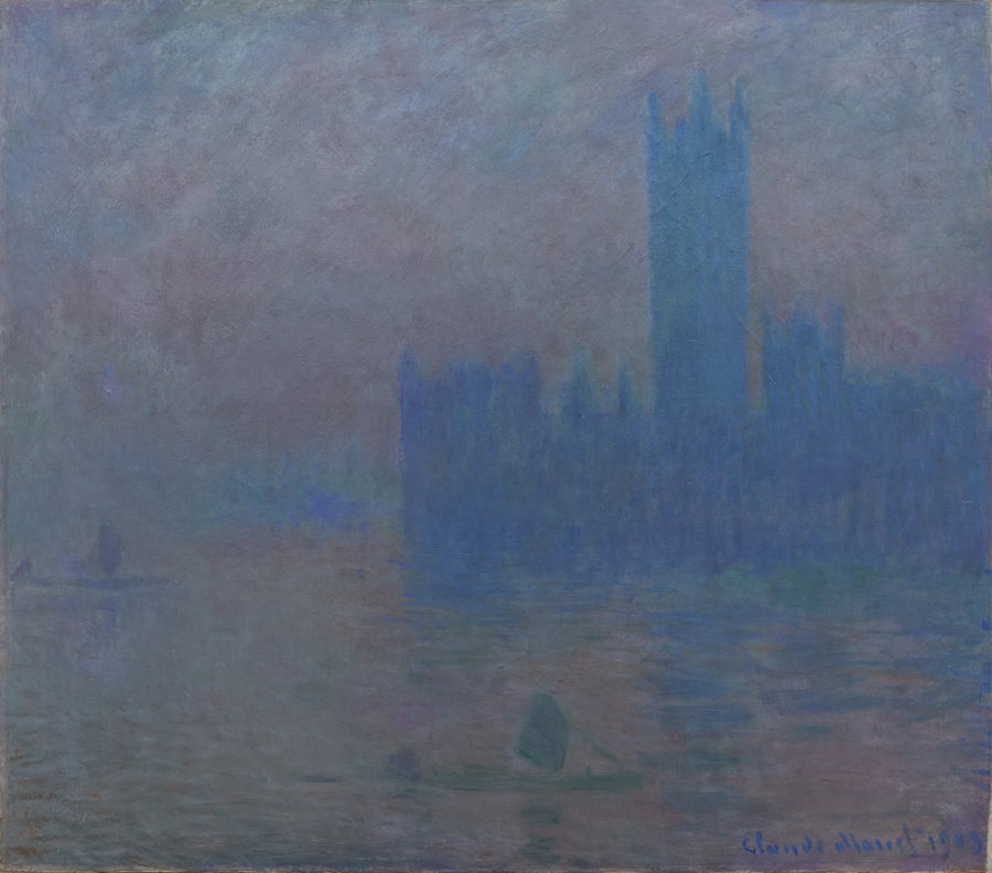 Londra Parlamentosu, sis etkisi - Claude Monet