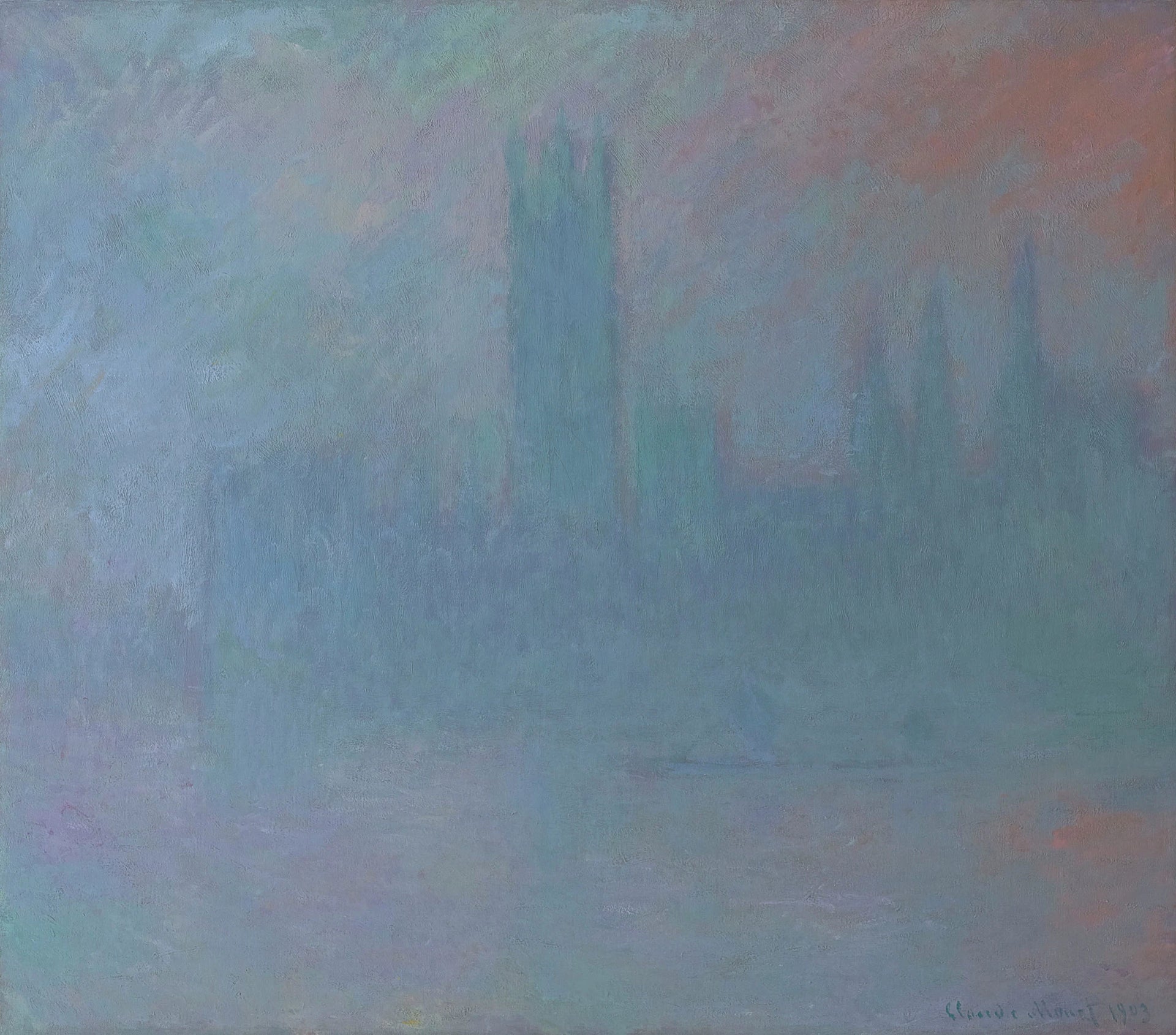 Le Parlement, symphonie en bleu de Claude Monet, 1903 – High Museum of Art 60.5, Wildenstein 1601