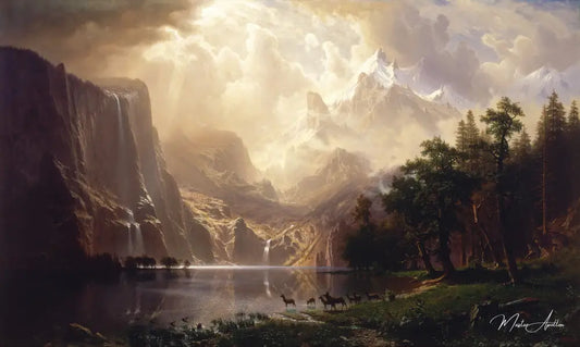 Parmi la Sierra Nevada, Californie - Albert Bierstadt - Reproductions de tableaux et peintures haut de gamme