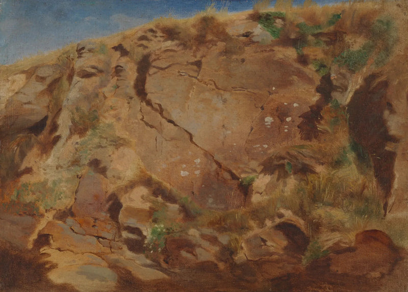 Bir uçurum duvarı - Arnold Böcklin