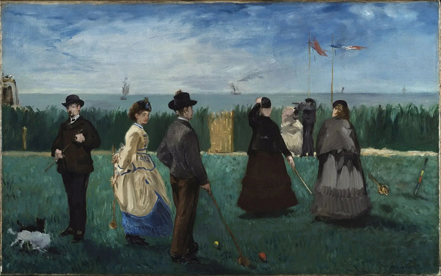 Boulogne–sur–Mer'de Croquet Oyunu - Édouard Manet