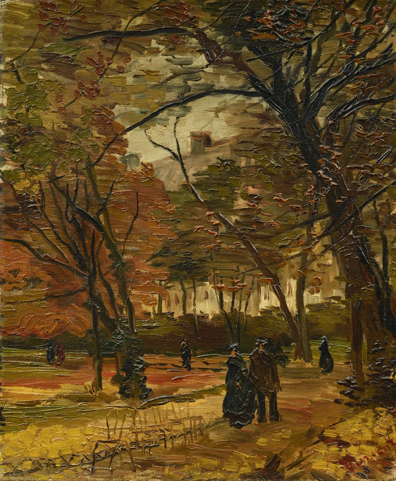 Bois de Boulogne ve Yoldan Geçenler - Vincent van Gogh