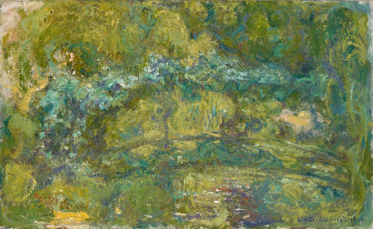 Nilüfer göletinin üzerindeki yaya köprüsü, Basel - Claude Monet