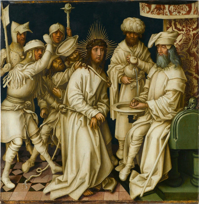 Grijs passie: Pilatus önünde İsa - Hans Holbein the Elder