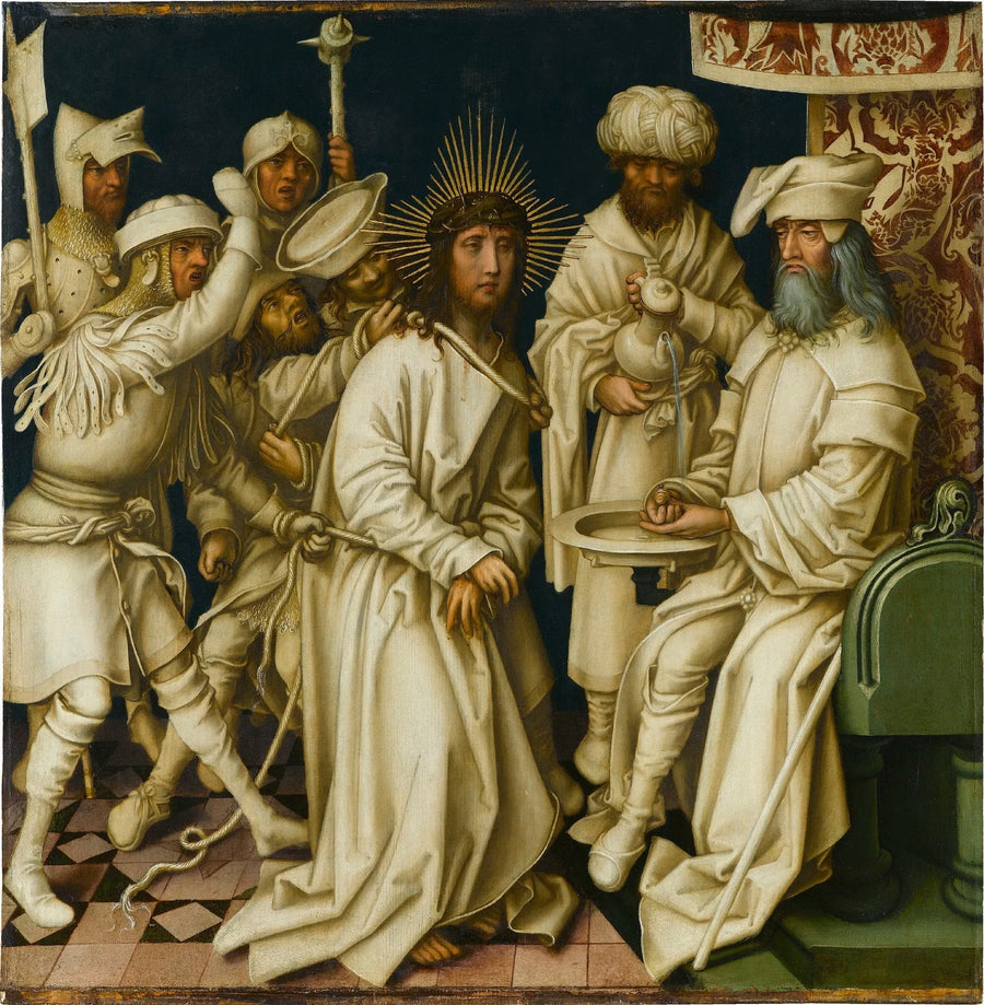 Grijs passie: Pilatus önünde İsa - Hans Holbein the Elder