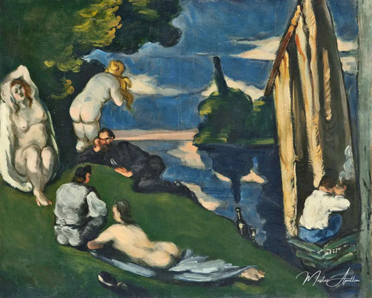 Pastorale (ou : Idylle) - Paul Cézanne - Reproductions de tableaux et peintures haut de gamme