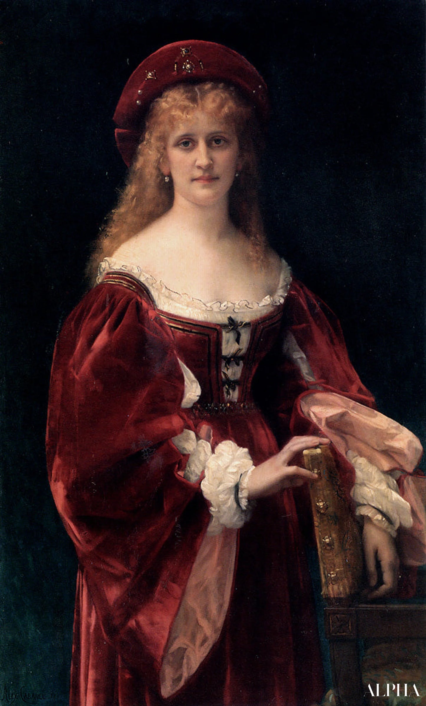 Reproduction du tableau « Patricienne de Venise - Alexandre Cabanel » par Alpha Reproduction en peinture à l’huile