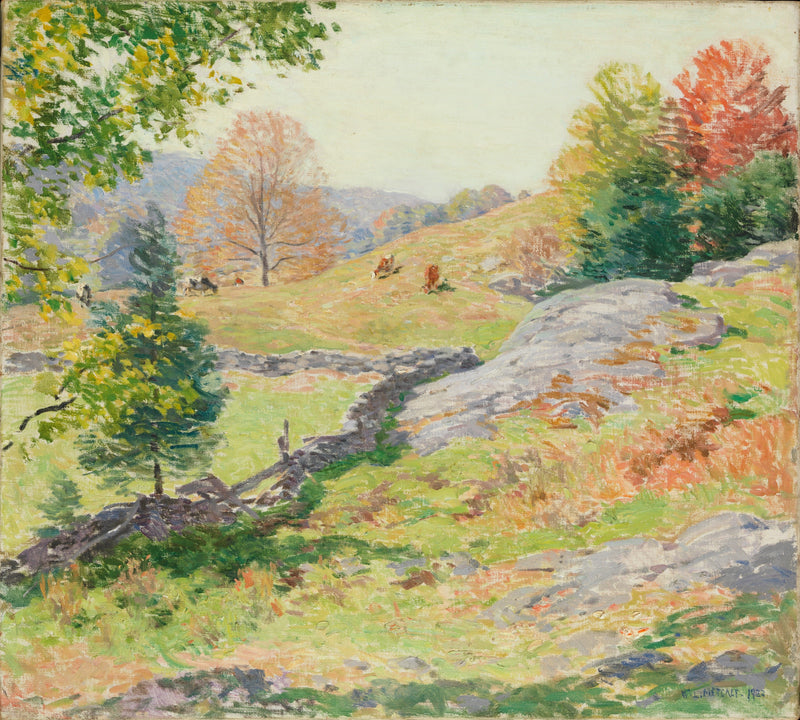 Yamaç Çayırları — Eylül - Willard Metcalf