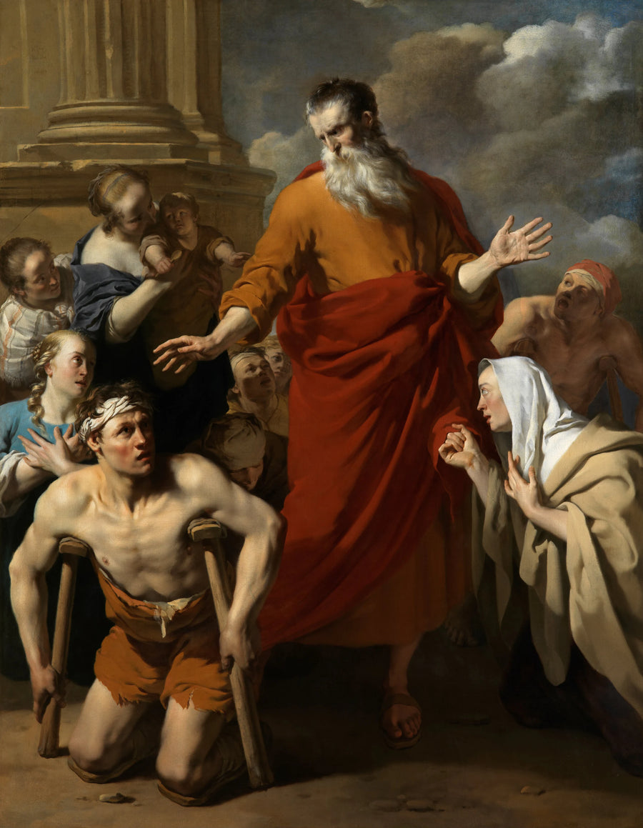 Paul guérit les boiteux de Lystre - Karel Dujardin
