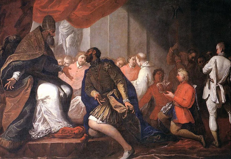 Paul III, oğlu Pier Luigi'yi Plaisance ve Parma Dükü olarak atadı - Sebastiano Ricci