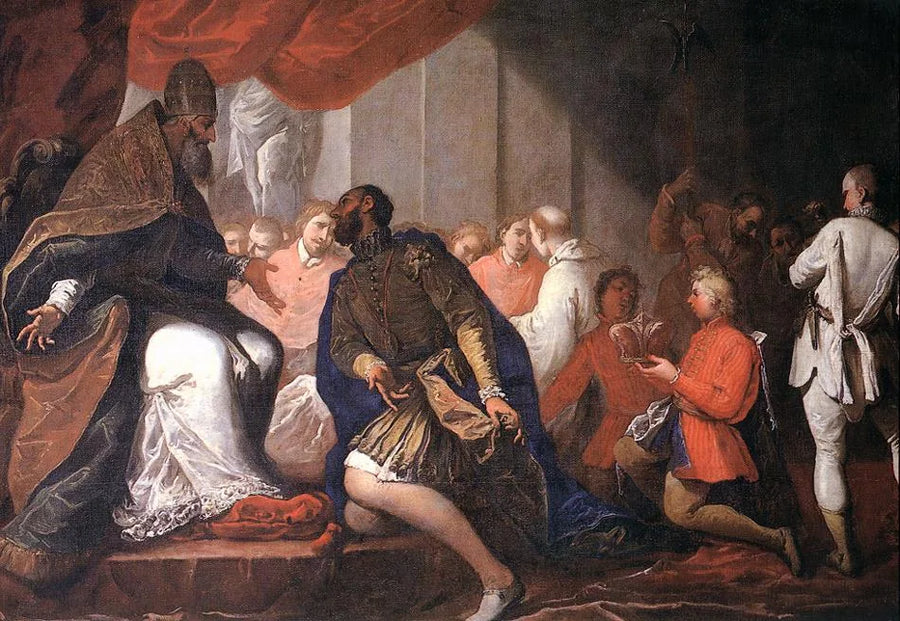 Paul III, oğlu Pier Luigi'yi Plaisance ve Parma Dükü olarak atadı - Sebastiano Ricci