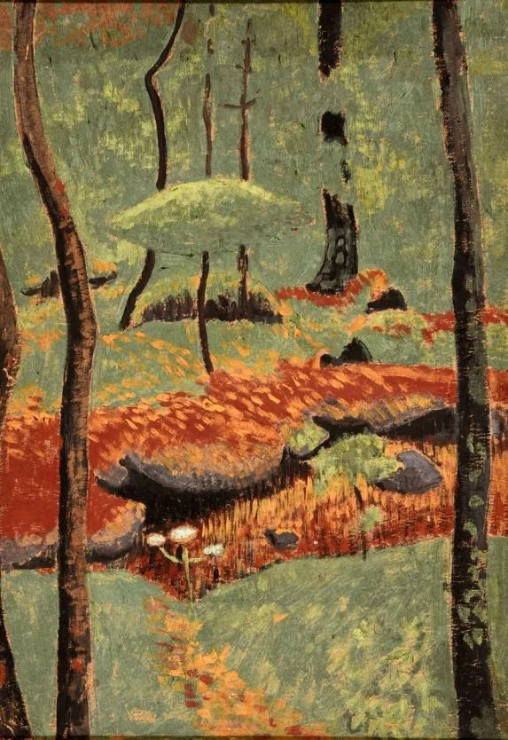 Sous-bois aux arbres japonisants - Paul Sérusier
