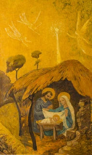 Nativité (partie centre d’un triptyque intitulé « Triptyque de la Nativité »), peinture de Paul Sérusier