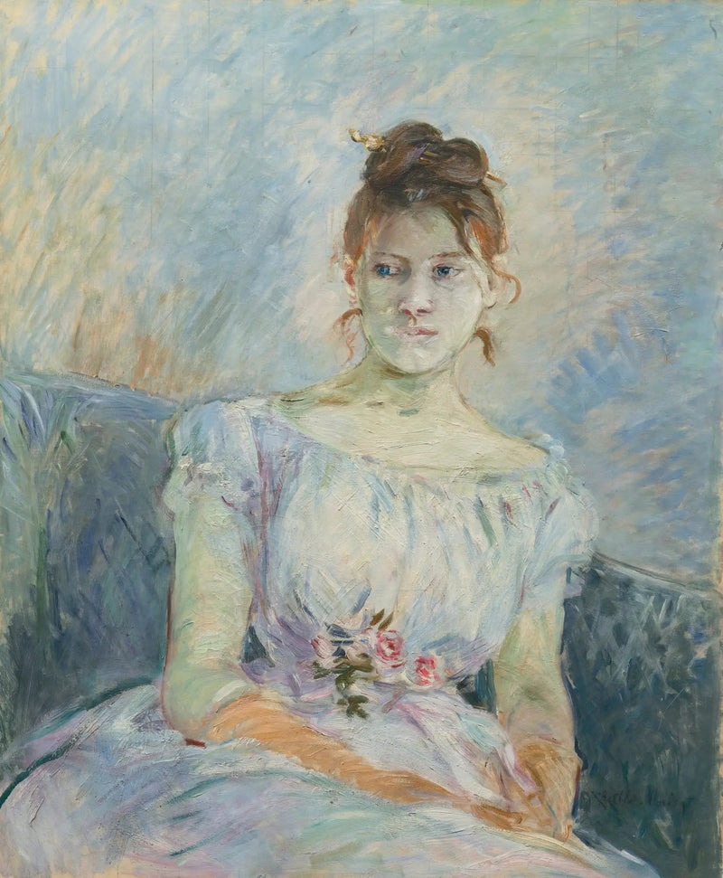 Paule Gobillard bal elbisesinde - Berthe Morisot