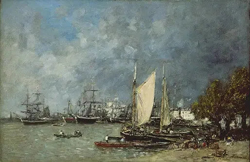 Bordeaux Manzarası - Eugène Boudin