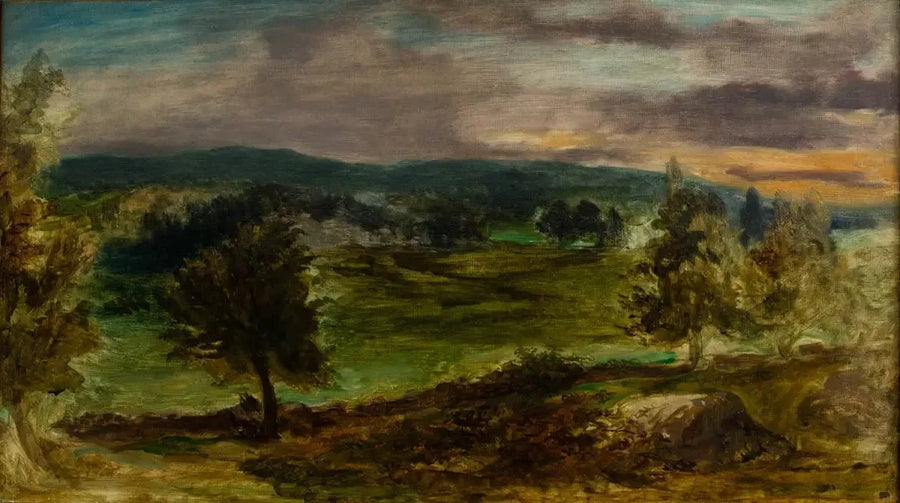 Champrosay Manzarası - Eugène Delacroix