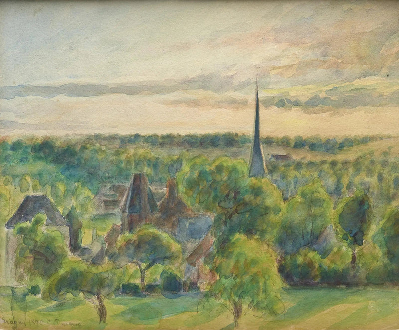 Eragny Manzarası - Camille Pissarro