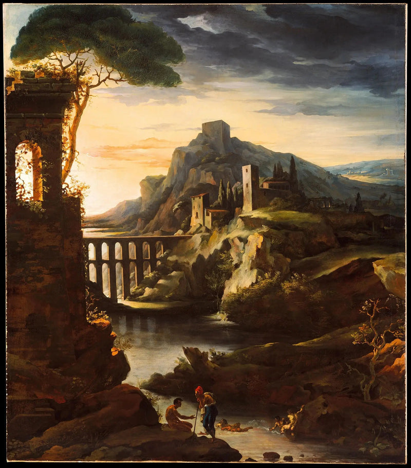 Su Kemeri Manzarası, Akşam olarak bilinir - Théodore Géricault