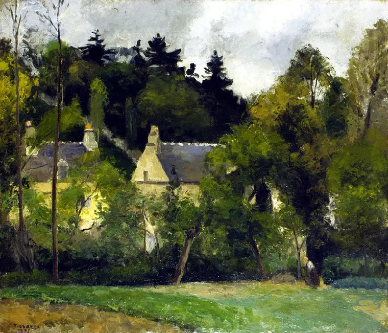 Hermitage Manzarası, Pontoise - Camille Pissarro