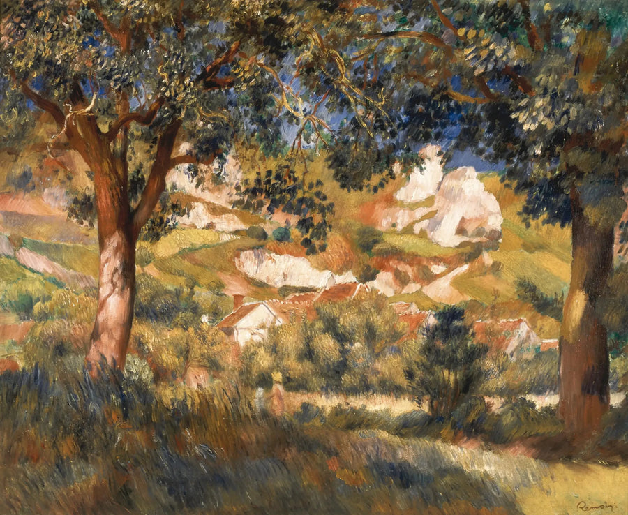 La Roche-Guyon Manzarası - Pierre-Auguste Renoir