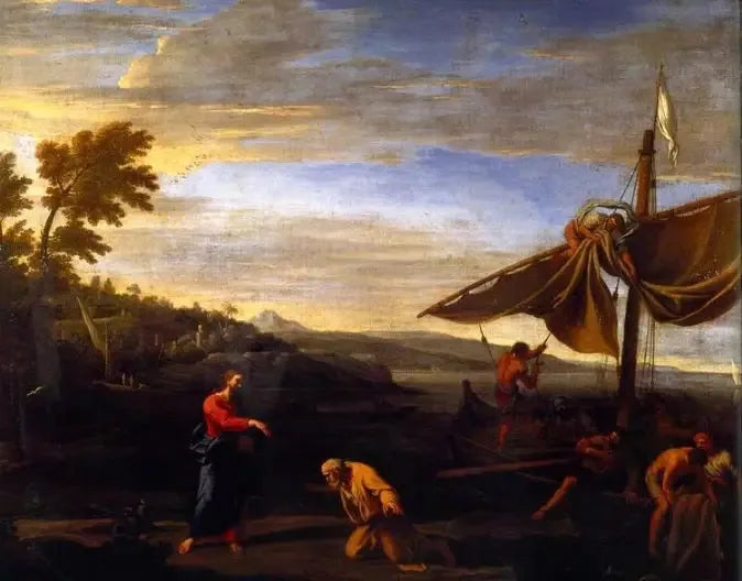 Saint Pierre'nin Manzara Temalı Tablosu - Philippe de Champaigne