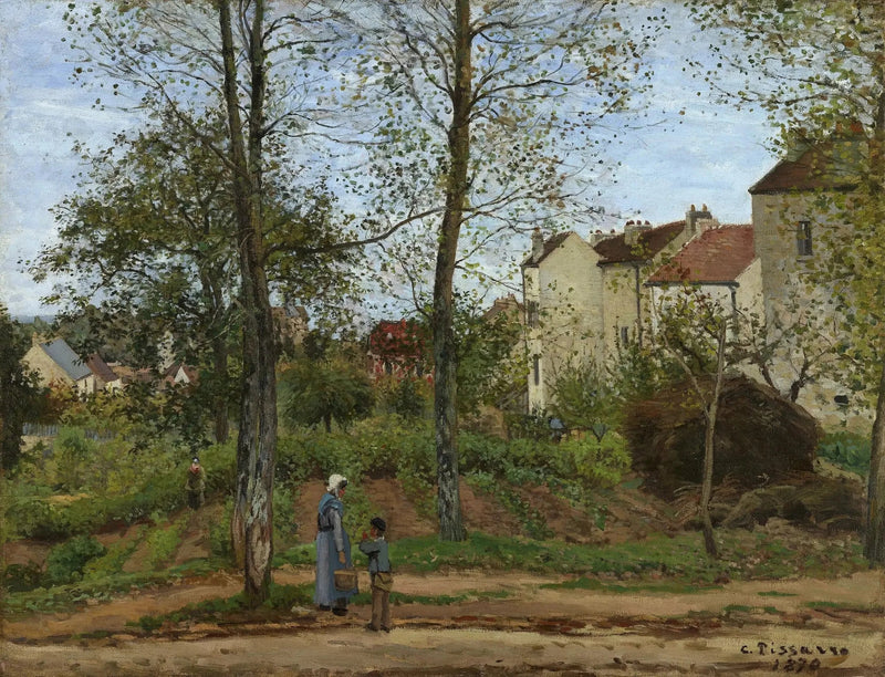 Louveciennes Manzarası, sonbahar - Camille Pissarro