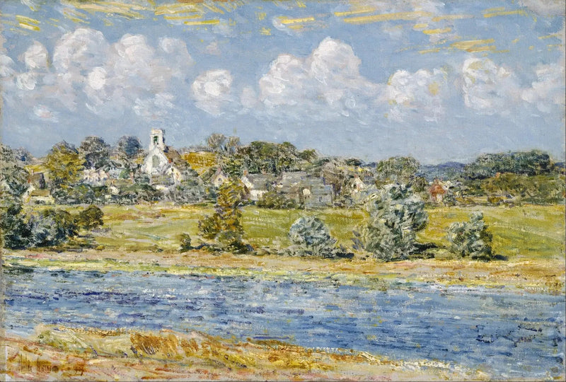 Newfields, New Hampshire'da Manzara - Childe Hassam