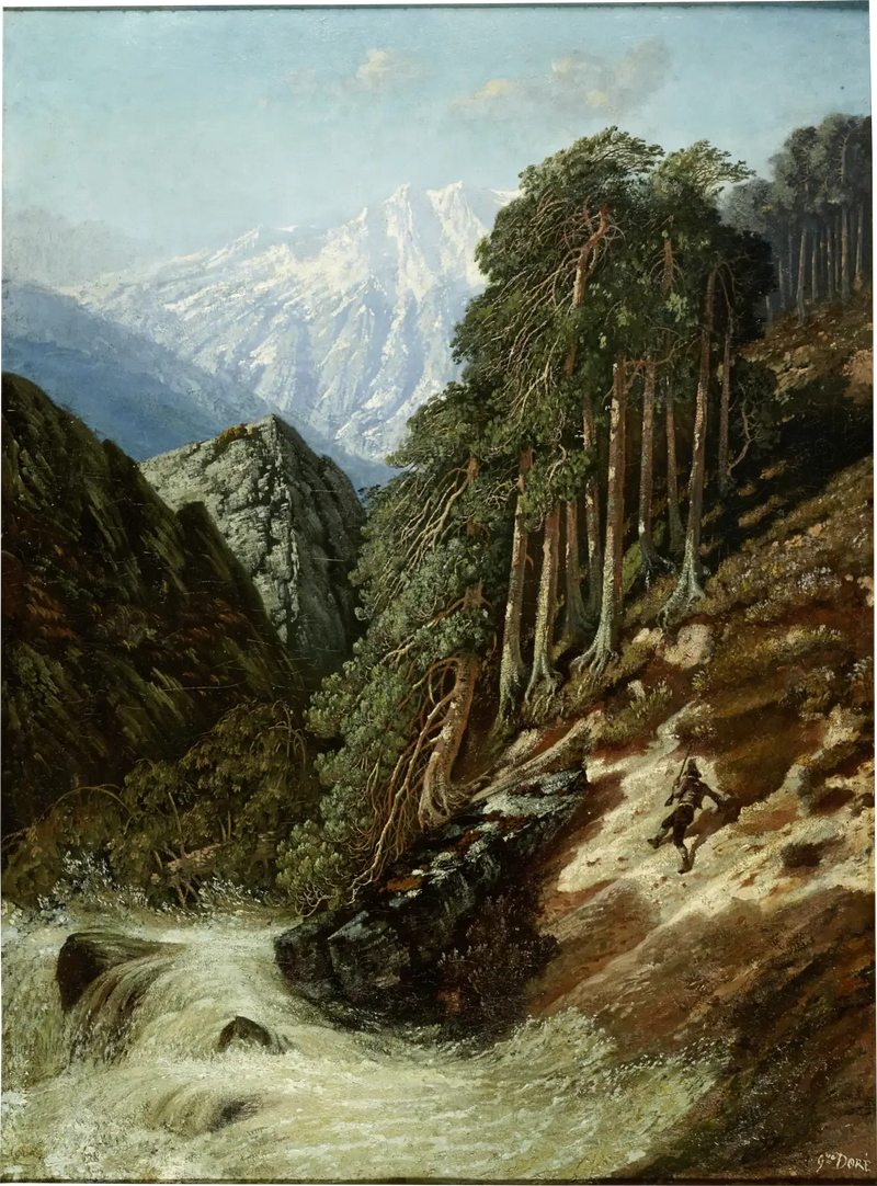Beck ile Alp Manzarası - Gustave Doré