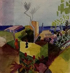 Deniz Kenarındaki Manzara - August Macke