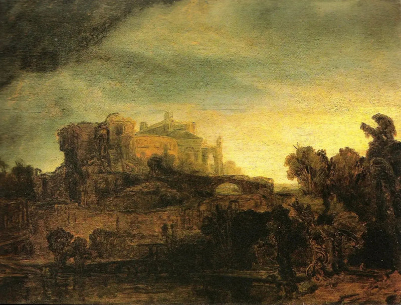 Şato Manzarası - Rembrandt
