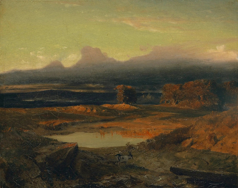 Gün batımı manzarası - Arnold Böcklin
