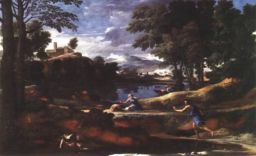 Yılanlı Manzara - Nicolas Poussin