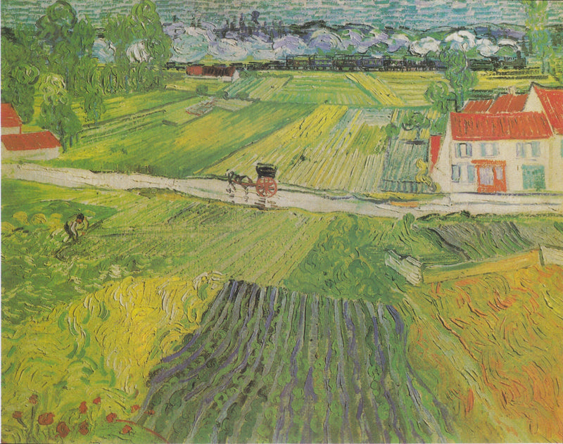Yağmur Sonrası Auvers Manzarası - Vincent van Gogh