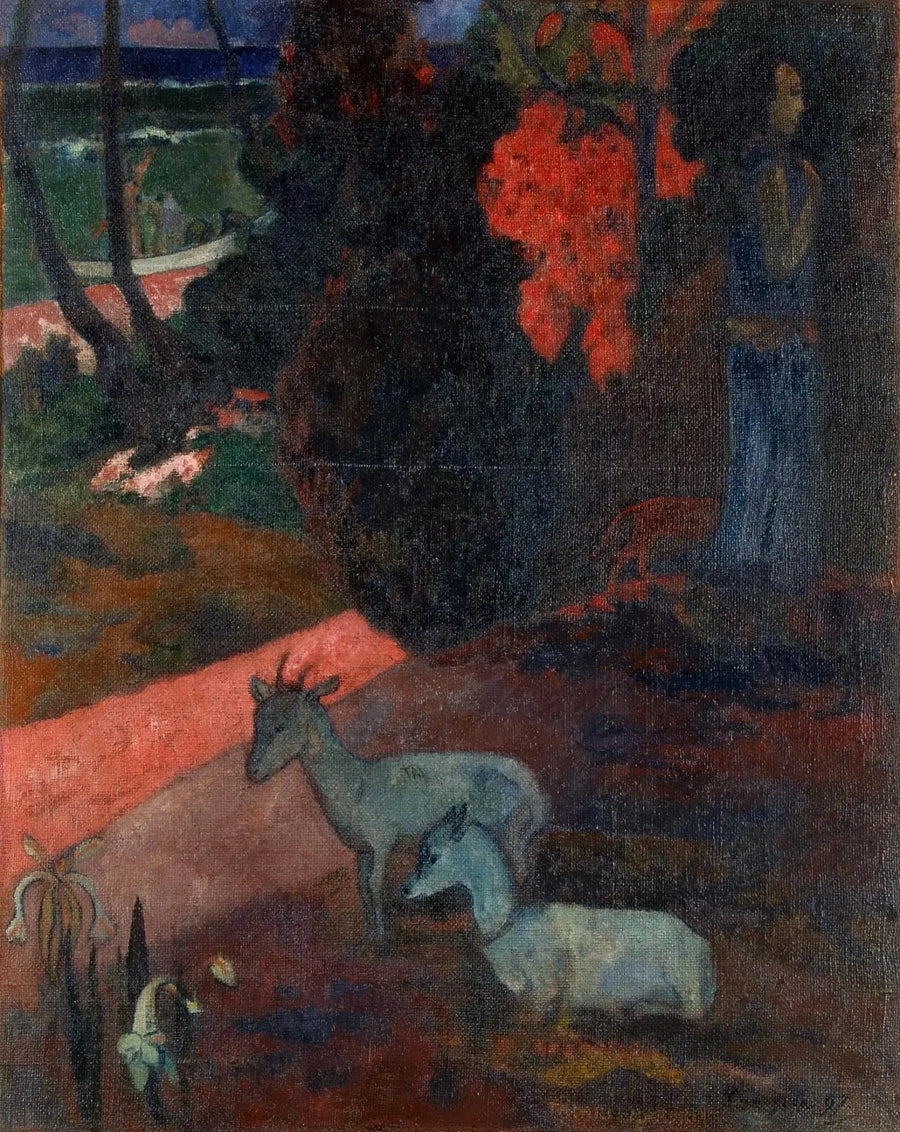 İki Keçili Manzara - Paul Gauguin