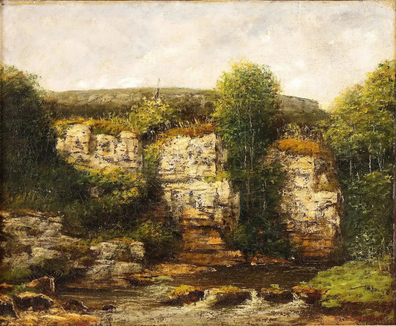 Ornans Çevresindeki Manzara - Gustave Courbet