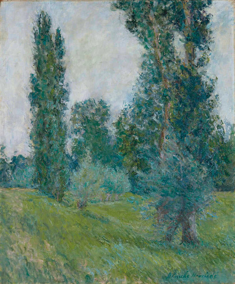 Giverny'deki söğütlü manzara - Blanche Hoschédé Monet