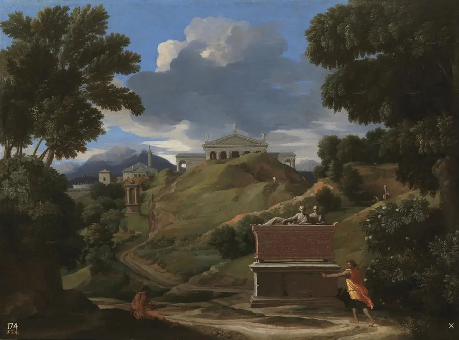 Manzara ve Harabeler - Nicolas Poussin
