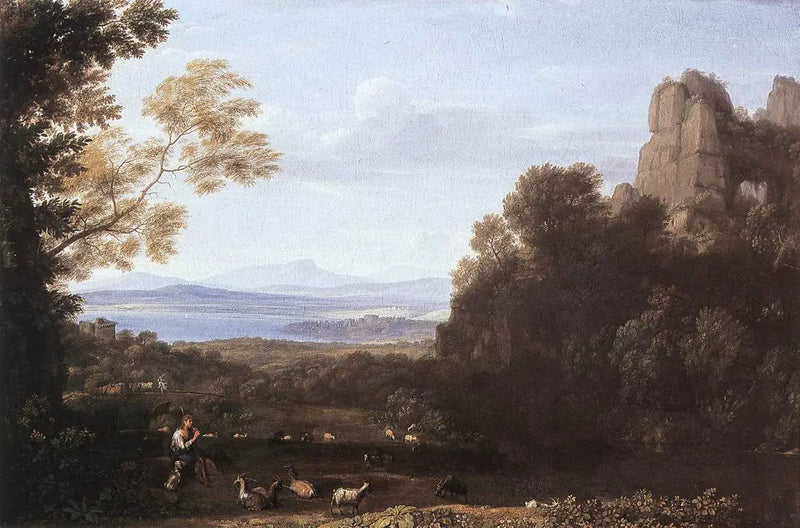 Apollon ve Merkür ile Manzara - Claude Lorrain