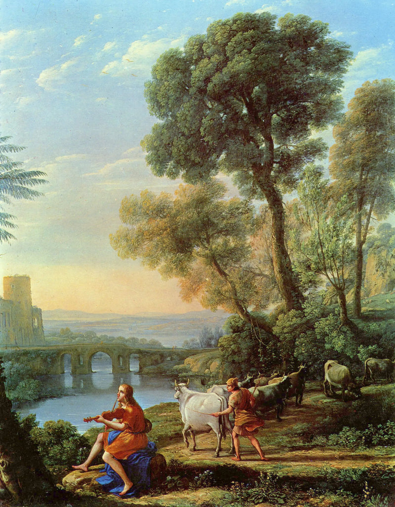 Apollon'un Admetus'un sürülerini koruduğu manzara - Claude Lorrain