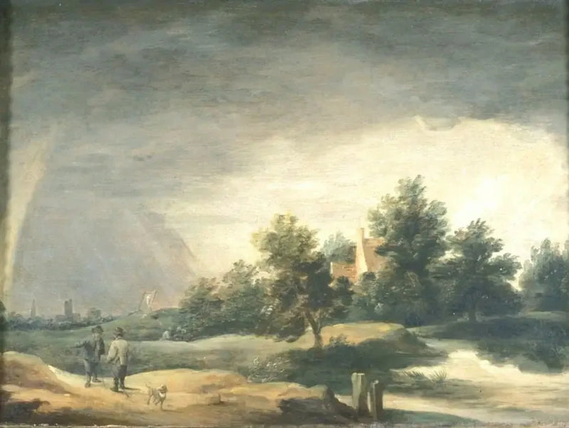 Gökkuşağı ile Manzara - David Teniers le Jeune